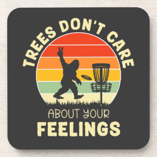 Posavasos Diseño divertido de disco retro de golf Frisbee