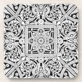 Posavasos Diseño estilizado del panel de techo, 1870