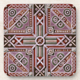 Posavasos Diseño etíope influye en la montaña de plástico du