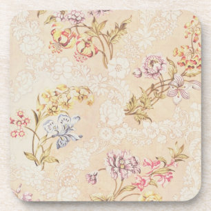 Posavasos Diseño floral con los peonies, los lirios y los