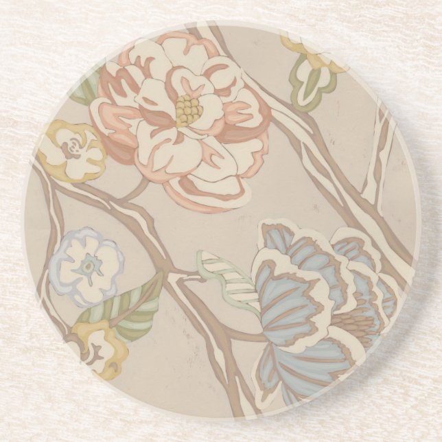 Posavasos Diseño floral decorativo Organza Chintz (Frente)