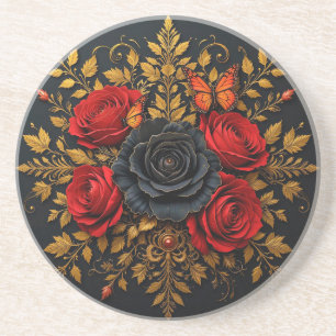Posavasos Diseño floral elegante
