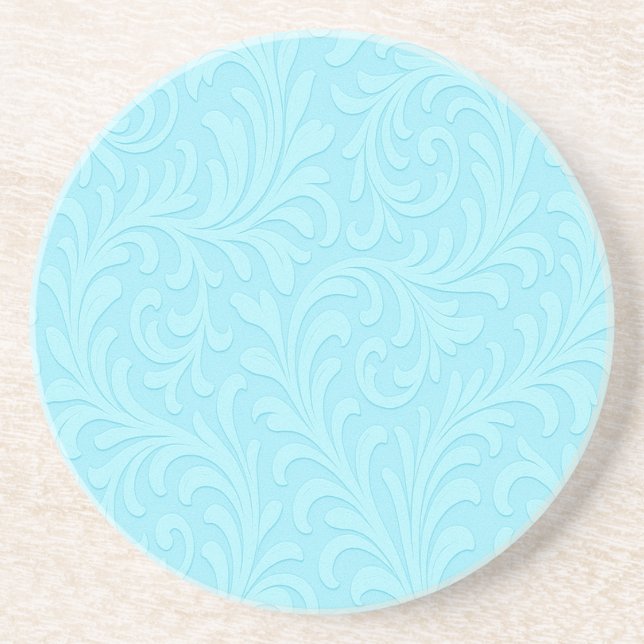 Posavasos diseño floral retro (Frente)