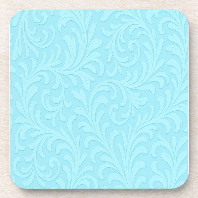 Posavasos diseño floral retro (Frente)