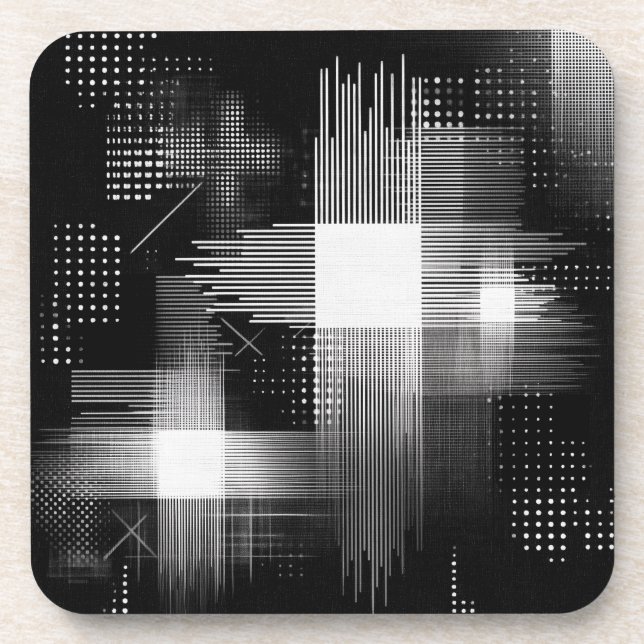 Posavasos Diseño geométrico abstracto (Frente)