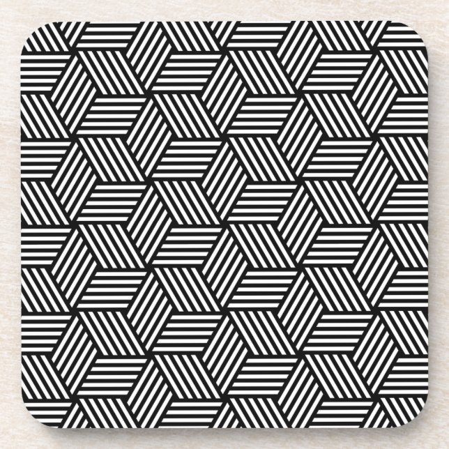 Posavasos Diseño geométrico del arte del modelo (Frente)