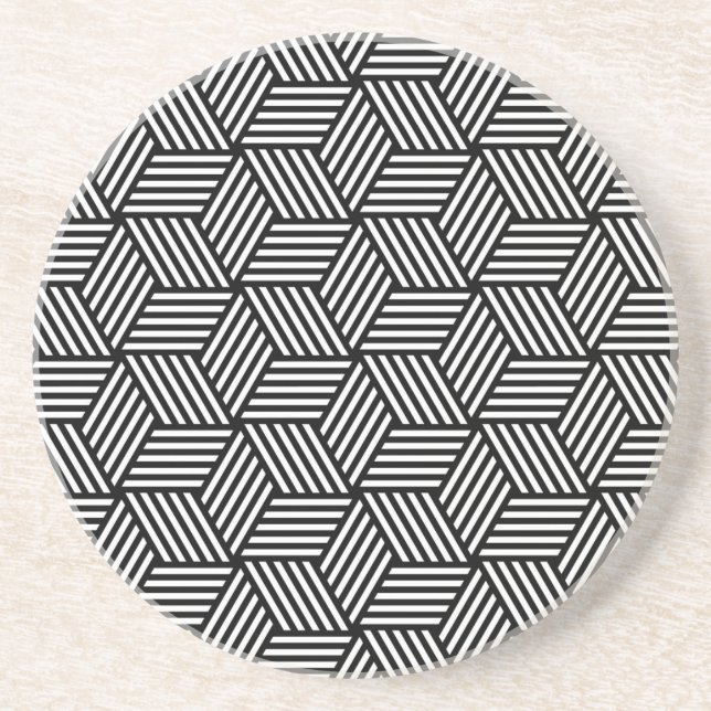 Posavasos Diseño geométrico del arte del modelo (Frente)