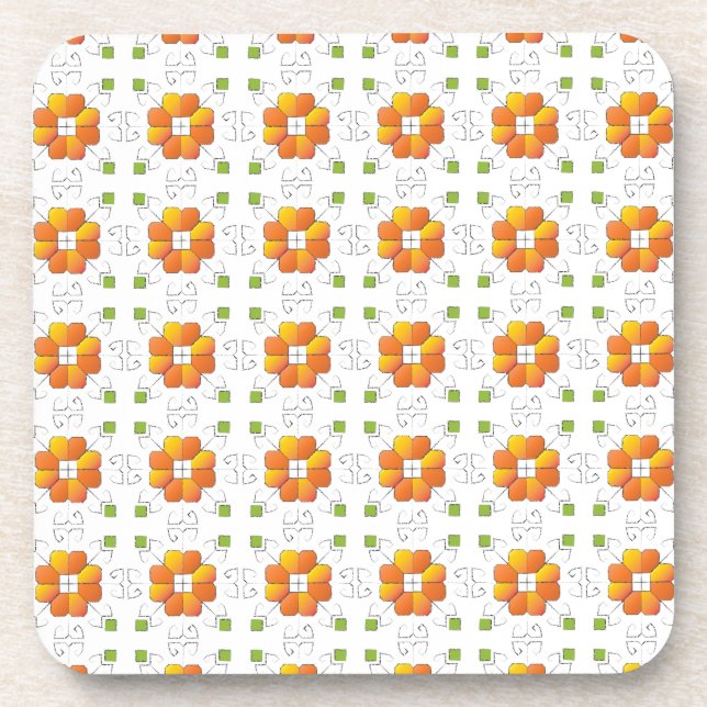 Posavasos Diseño geométrico IX del signo del SUN letón tradi (Frente)