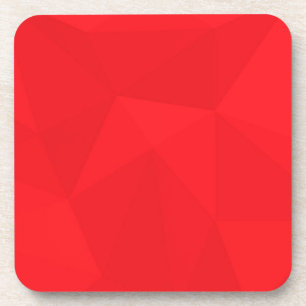 Posavasos Diseño geométrico rojo, fresco, único, moderno y u