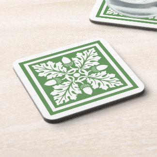 Posavasos Diseño Glade Greent Acorn y Leaf Tile