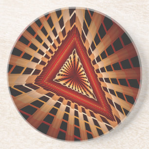 Posavasos Diseño gráfico fractal moderno de 3D Fantasy Netwo