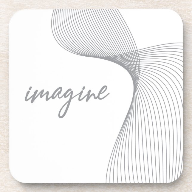 Posavasos Diseño gráfico moderno, simple y elegante de Imagi (Frente)