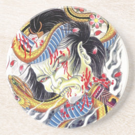 Posavasos Diseño Grotesco y de tatuaje de serpientes