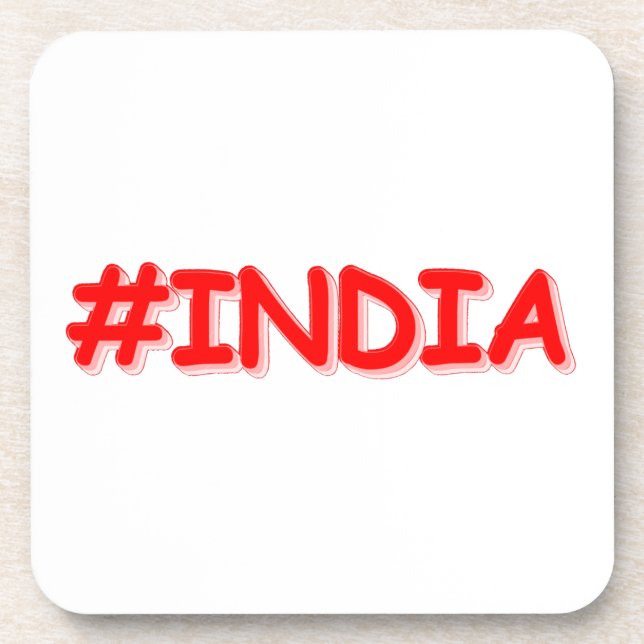 Posavasos Diseño "India". ¡Hazte con una en Zazzle (Frente)