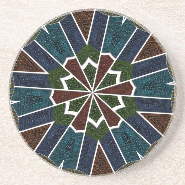Posavasos Diseño inspirado en sari con detalles intrincados (Frente)