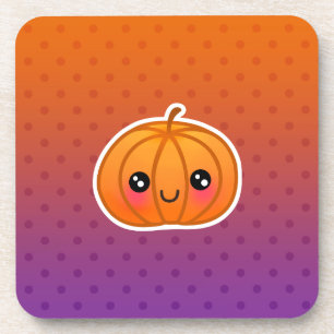 Posavasos Diseño lindo de la calabaza del dibujo animado de