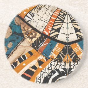 Posavasos Diseño lujoso multicolor caribeño