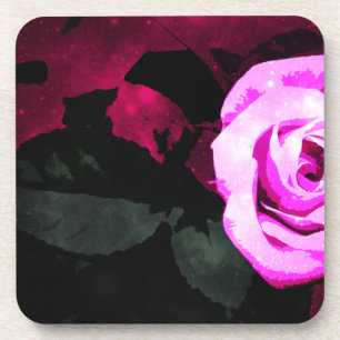Posavasos Diseño mágico de rosa