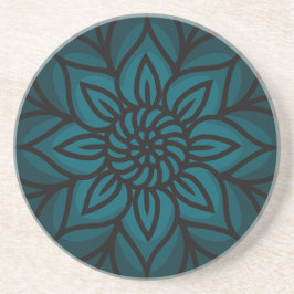 Posavasos Diseño Mandala en Coaster de Arenisca