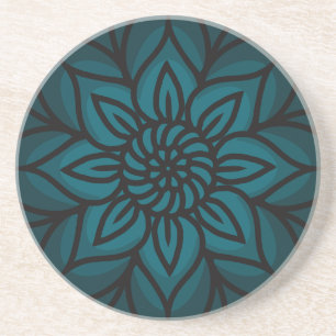 Posavasos Diseño Mandala en Coaster de Arenisca