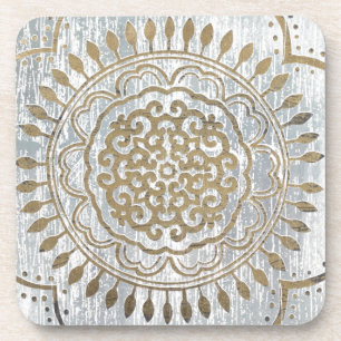 Posavasos Diseño Mandala Gold
