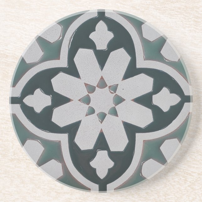 Posavasos Diseño marroquí de Carrera - Monastre de piedra ar (Frente)