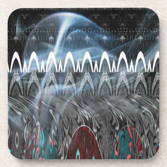 Posavasos Diseño moderno Tribal Edgy. (Frente)