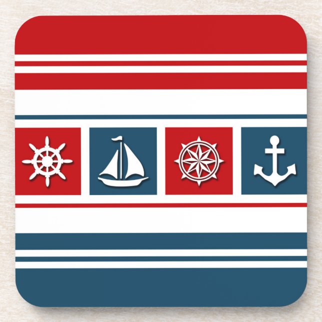 Posavasos Diseño náutico (Frente)
