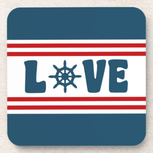 Posavasos Diseño náutico de amor
