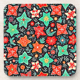 Posavasos Diseño Navideño Abstracto Colorido