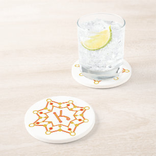 Posavasos Diseño personalizado de mediados de siglo retro
