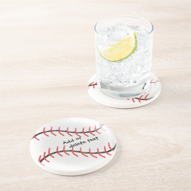 Posavasos Diseño personalizado del béisbol (Lado)