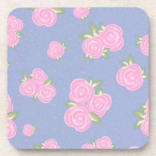 Posavasos Diseño Romántico de Rosa Antigua