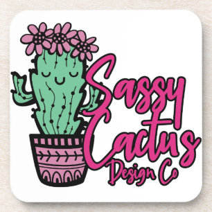 Posavasos DISEÑO SASSY CACTUS GO [logotipo 1]