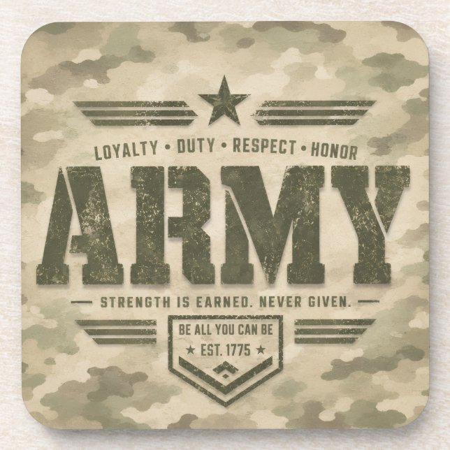 Posavasos Diseño Táctico del Ejército (Frente)