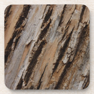 Posavasos Diseño Texturizado Abstracto Natural Corteza de Ár