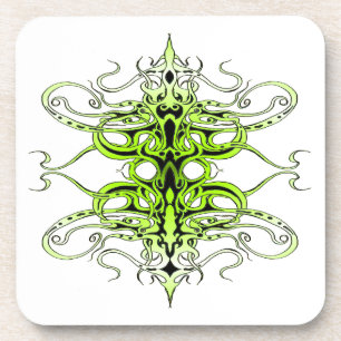 Posavasos Diseño tribal del Imperio Verde
