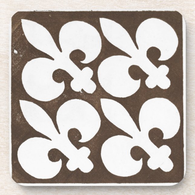 Posavasos Diseño vintage irlandés de arte celta negro (Frente)