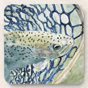 Posavasos Diseños de la pesca de la captura y del lanzamien