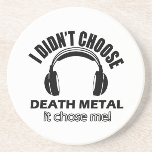 Posavasos diseños del metal de la muerte