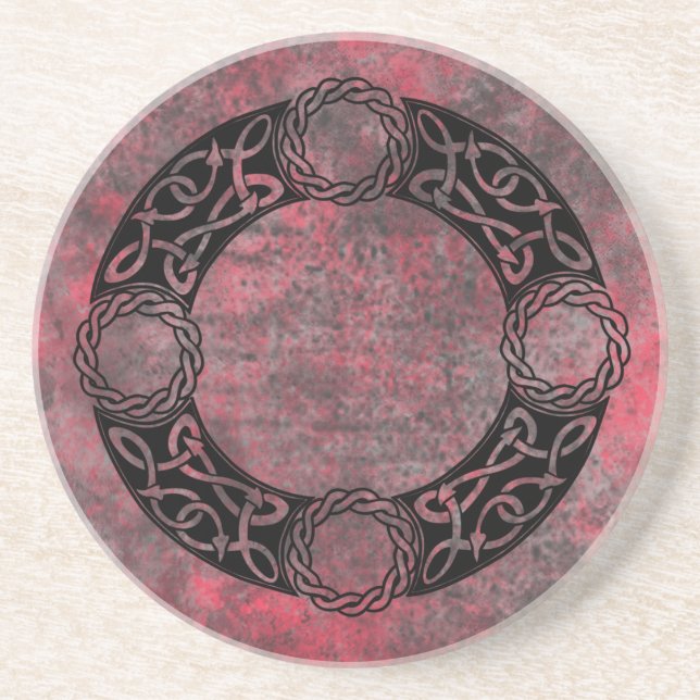 Posavasos Diseños irlandeses de nudos (Frente)