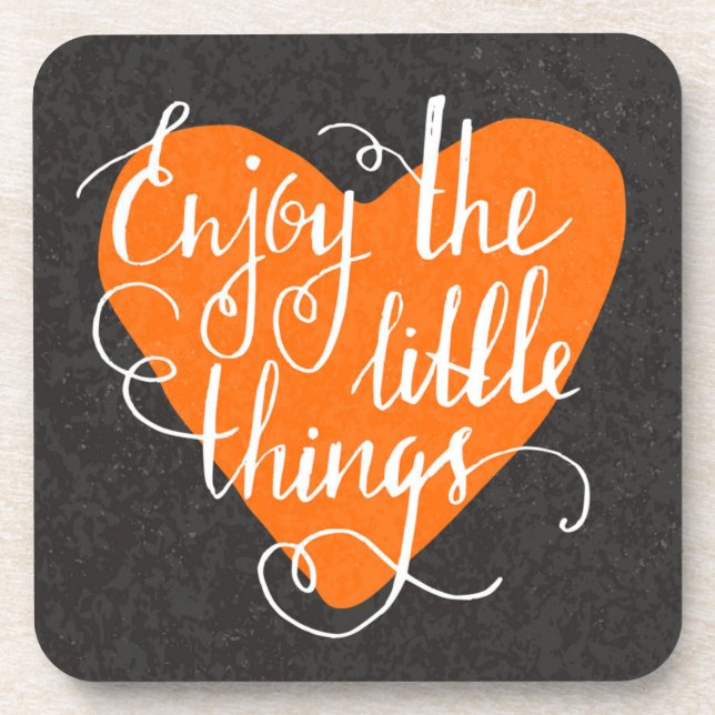 Posavasos Disfrute de las pequeñas cosas (Frente)