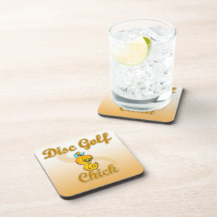 Posavasos Disk Golf Chick