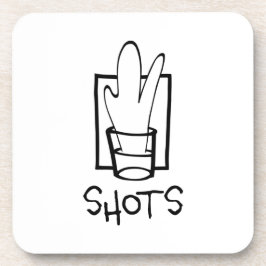 Posavasos Disparan arcas de plástico duro con corcho hacia a