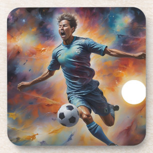 Posavasos Disparo de futbol de nebulosa espacial