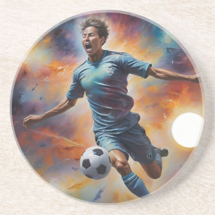Posavasos Disparo de futbol de nebulosa espacial