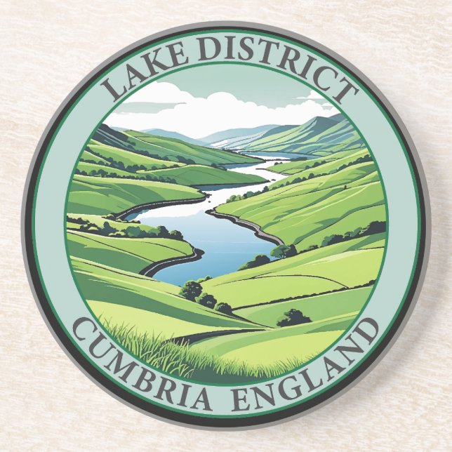 Posavasos Distrito de Lake Cumbria Inglaterra (Frente)