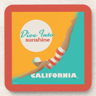 Posavasos Dive Into Sunshine   California