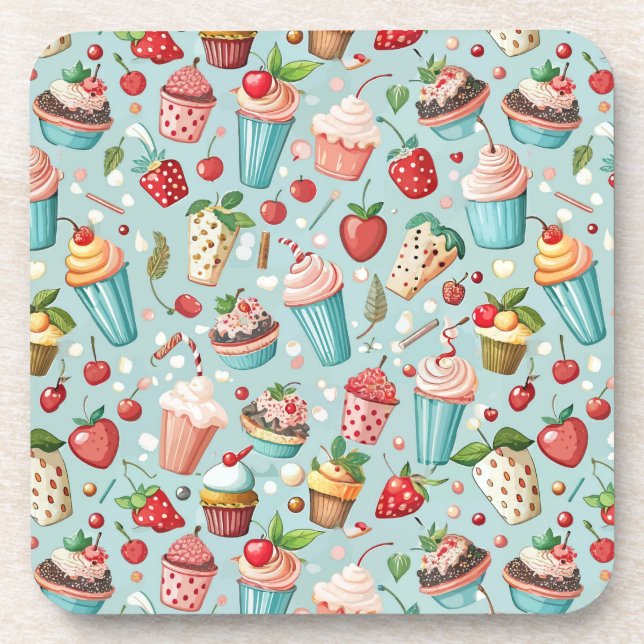 Posavasos Diversión de Helado (Frente)