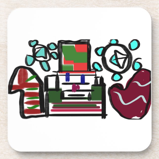 Posavasos Diversión de nueces (Frente)